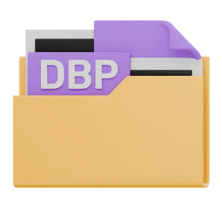 Carpeta de archivos DBP  3D Icon