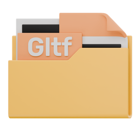 Carpeta de archivos Gltf  3D Icon