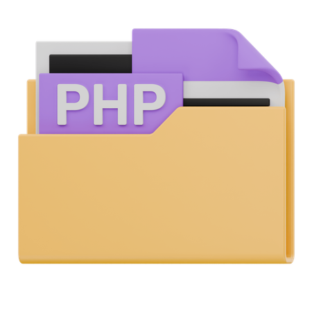 Carpeta de archivos PHP  3D Icon