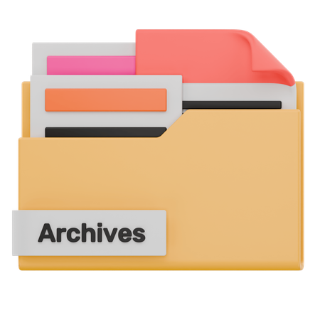 Carpeta de archivos  3D Icon