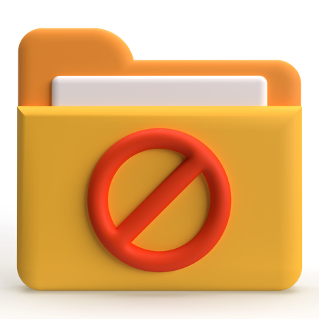 Bloquear carpeta  3D Icon