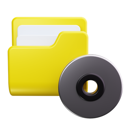 Carpeta de CD  3D Icon