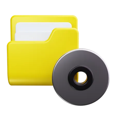 Carpeta de CD  3D Icon