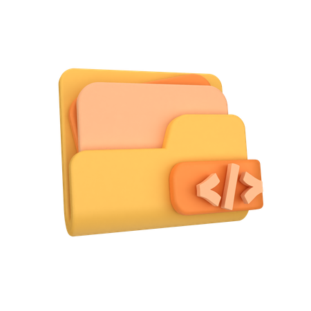 Carpeta de código  3D Icon