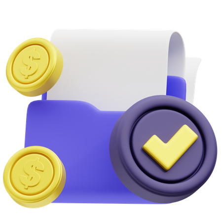 Carpeta comercial  3D Icon