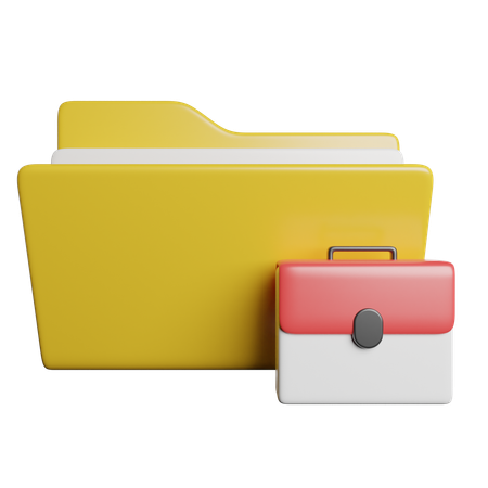 Carpeta comercial  3D Icon