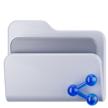 Carpeta compartida  3D Icon