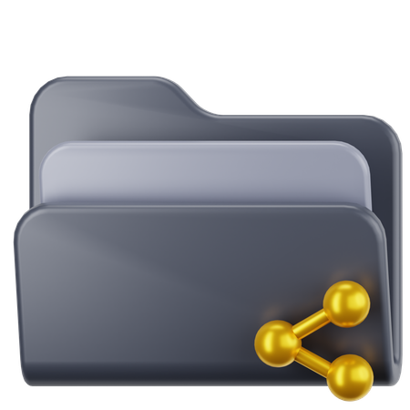Carpeta compartida  3D Icon