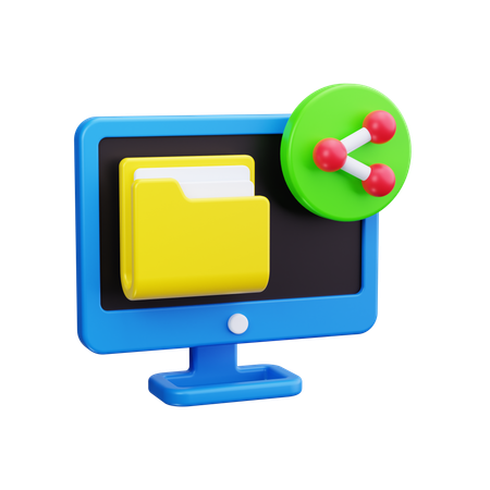 Carpeta compartida  3D Icon
