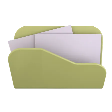 Carpeta de archivos  3D Icon