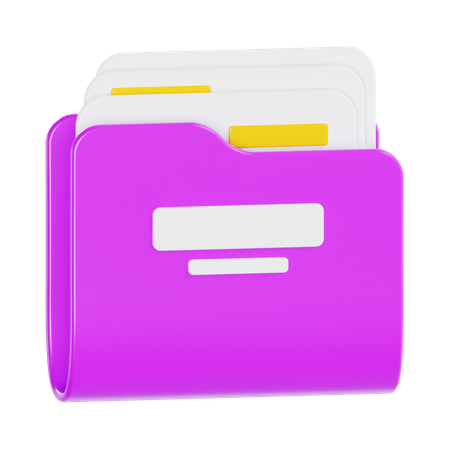 Carpeta de archivos  3D Icon