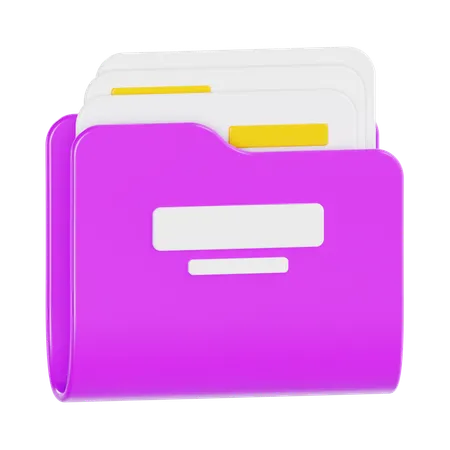 Carpeta de archivos  3D Icon