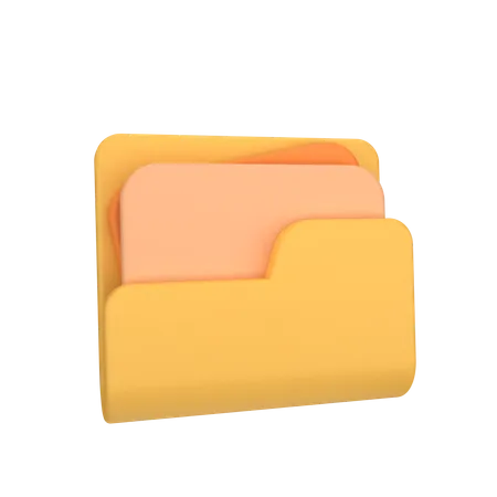 Carpeta de archivos  3D Icon