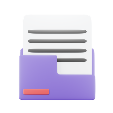 Carpeta de archivos  3D Icon