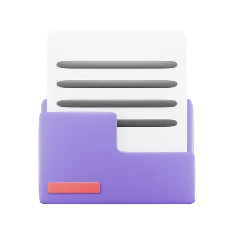 Carpeta de archivos  3D Icon