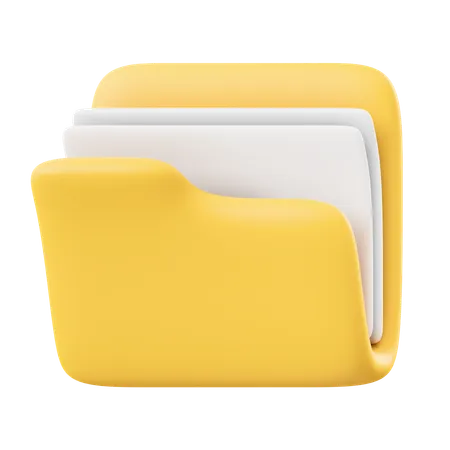 Carpeta de archivos  3D Icon