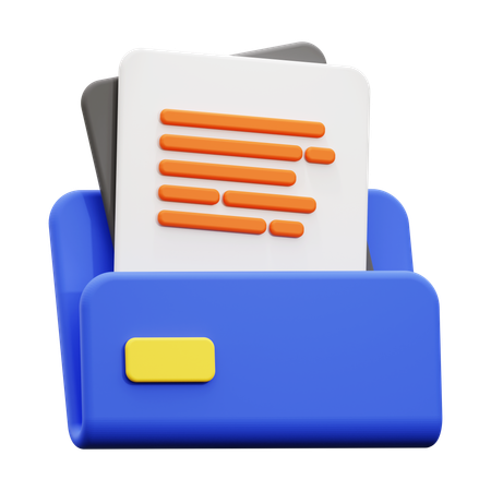 Carpeta de archivos  3D Icon