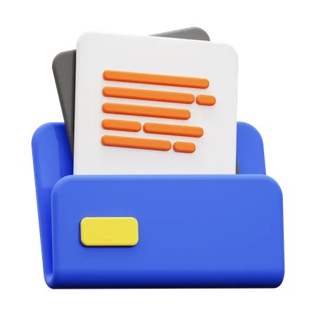 Carpeta de archivos  3D Icon