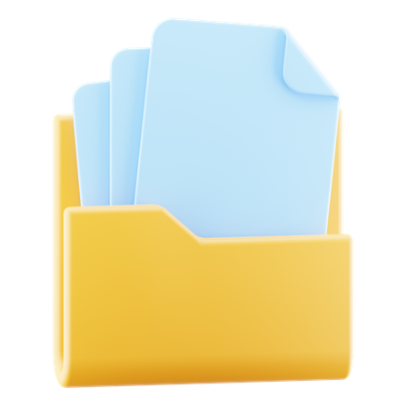 Carpeta de archivos  3D Icon