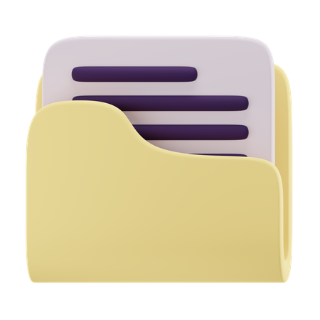 Carpeta de archivos  3D Icon