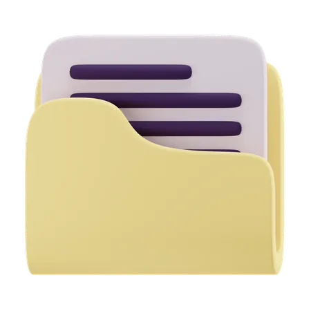 Carpeta de archivos  3D Icon