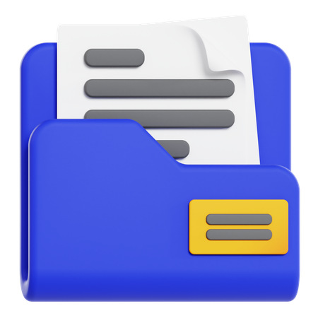 Carpeta de archivos  3D Icon