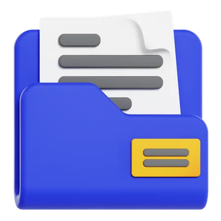 Carpeta de archivos  3D Icon