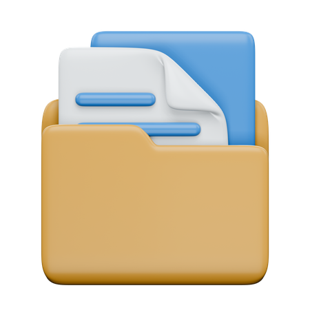 Carpeta de archivos  3D Icon