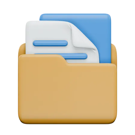 Carpeta de archivos  3D Icon