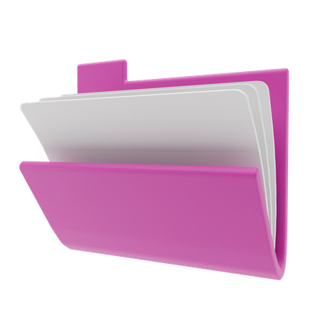 Carpeta de archivos  3D Illustration