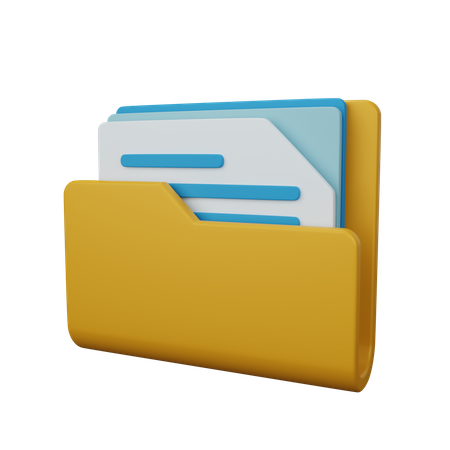 Carpeta de archivos  3D Icon