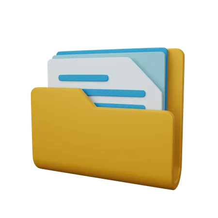 Carpeta de archivos  3D Icon