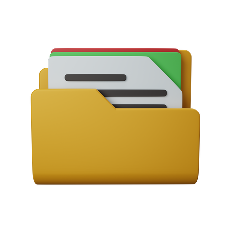 Carpeta de archivos  3D Icon