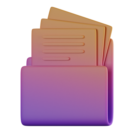 Carpeta de archivos  3D Icon