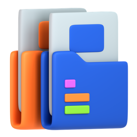 Carpeta de archivos  3D Icon