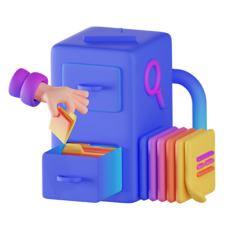 Carpeta de archivos  3D Icon