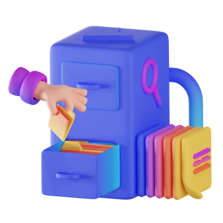 Carpeta de archivos  3D Icon