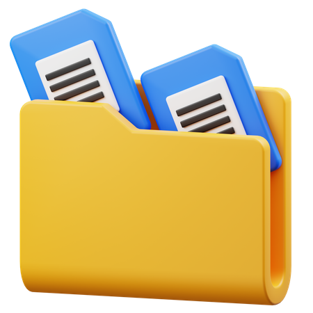 Carpeta de archivos  3D Icon