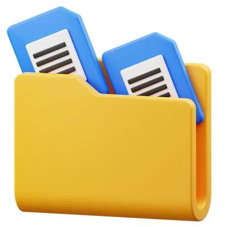 Carpeta de archivos  3D Icon