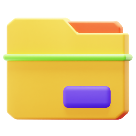 Carpeta de archivos  3D Icon