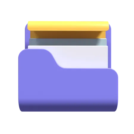 Carpeta de archivos  3D Icon