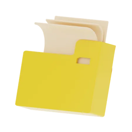 Carpeta de archivos  3D Icon