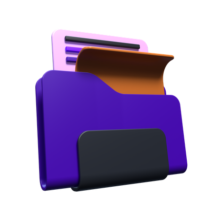 Carpeta de archivos  3D Icon