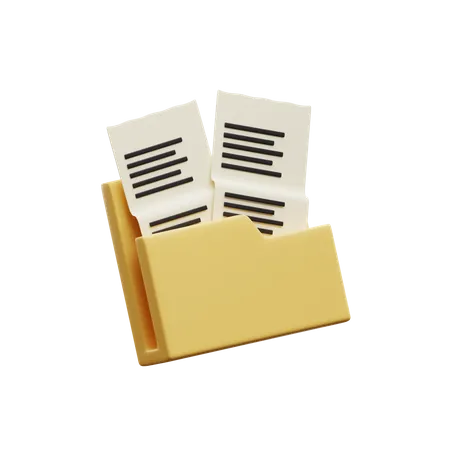 Carpeta de archivos  3D Icon