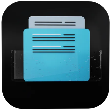 Carpeta de archivos  3D Icon