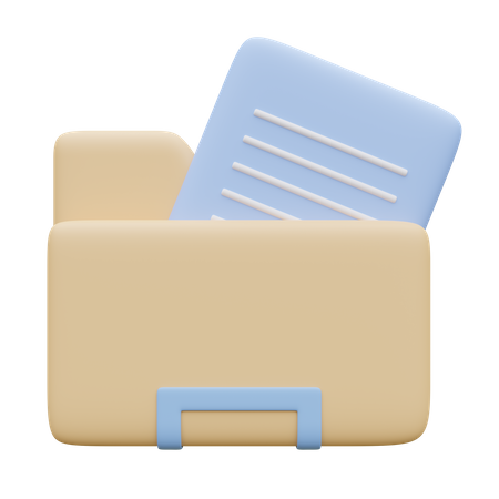 Carpeta de archivos  3D Icon