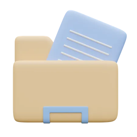 Carpeta de archivos  3D Icon