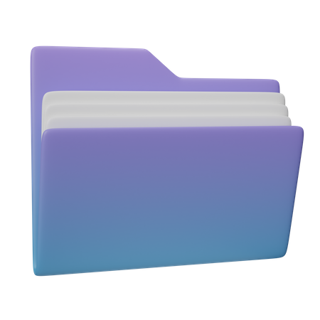 Carpeta de archivos  3D Icon