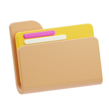 Carpeta de archivos  3D Icon