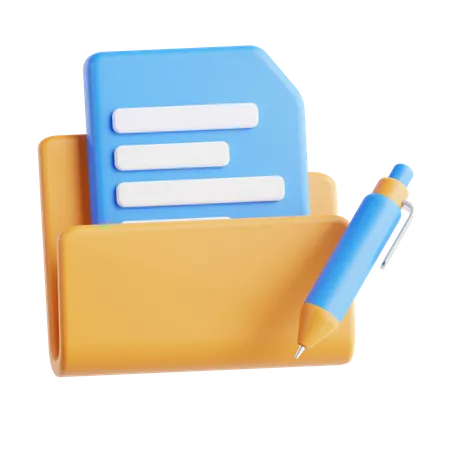 Carpeta de archivos  3D Icon